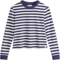 Mela London Camisa 'Aastha' azul escuro / branco