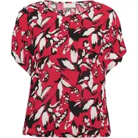 Kaffe Blusa 'KAAmber' vermelho / preto / branco