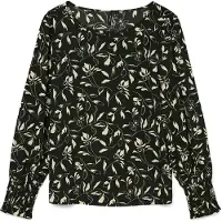 Vero Moda Blusa 'VMLYDIA' bege / preto