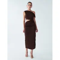 BWLDR Vestido 'Maree' castanho