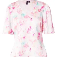 Vero Moda Blusa azul claro / fúcsia / cor-de-rosa / rosa pastel