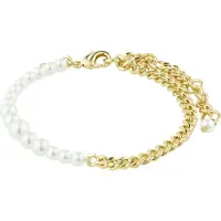 Pilgrim Pulseira 'Relando' ouro / branco pérola