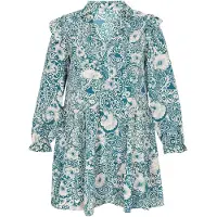 FELIPA Vestidos camiseiros jade / branco