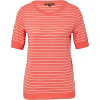 Comma Pullover coral / branco