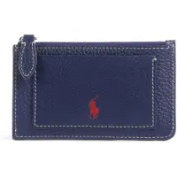Ralph Lauren para mulher. 427949872004 Porta-cartões de couro Polo Play marinho (OSFA), Preto, Casual, Pele