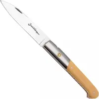 Laguiole En Aubrac Sauveterre Boxwood, Matt Stainless Bolster, Mosaic Pin, navalha, 11 cm