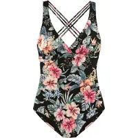 LASCANA Fato de banho verde / laranja / cor-de-rosa / preto