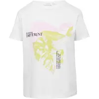 Comma casual identity Camisa mostarda / rosa pastel / preto / branco