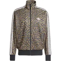 Adidas Originals Casaco em moletão 'Firebird Leo' castanho / cinzento / preto / branco