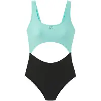 LASCANA Fato de banho desportivo azure / preto