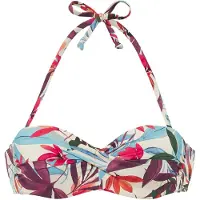 LASCANA Top de biquíni creme / azul claro / verde escuro / roxo / rosa