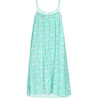 Swirly Vestido de verão 'Spring Summer' turquesa / branco