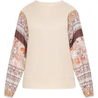 Usha Blusa bege / mistura de cores