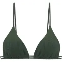Copenhagen Studios Top de biquíni verde escuro