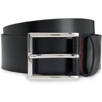 HUGO para homem. 50541171 Cinto Olpian preto (90 cm), Casual, Pele
