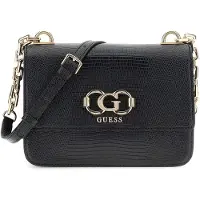 GUESS Mala de ombro 'Sac Bandoulière Anadela 3 Comp Satch Black' preto