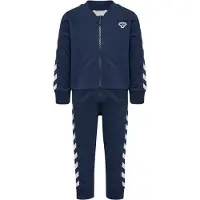 Hummel Fato de jogging azul noturno / branco