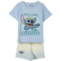 Disney Conjunto De Manga Curta Stitch French Terry