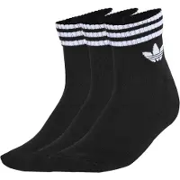 Adidas Meias '3-Stripes Ankle 3 Pairs' preto / branco