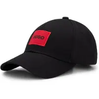 HUGO para homem. 50492745 Etiqueta da tampa preta (OSFA), Preto, Casual, Algodão