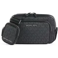 Michael Kors Mala de ombro cinzento / preto