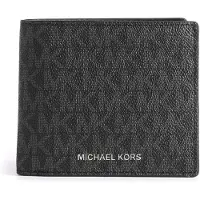 Michael Kors para homem. 39F9LGYF5P Carteira Fine Greyson com logótipo preto (OSFA), Casual, Lona