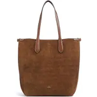 Ralph Lauren para mulher. 428968152001 Bolsa tote Bellport de camurça marrom (OSFA), Casual