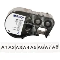 Brady M4C-625-422 etiquetas de poliéster preto sobre branco 15,88 mm x 7,62 m