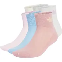 Adidas Originals Meias 'Mid Ankle 6 Pairs' bege claro / azul claro / cinzento / branco