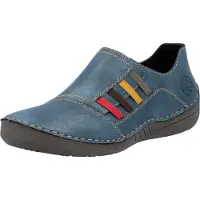 Rieker Sapato Slip-on opal / chocolate / amarelo / vermelho
