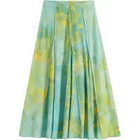 Desigual , Saia longa godês, PoliÉSter, Azul, XS