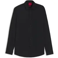 HUGO Camisa 'Valerio' preto