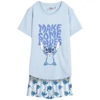 Disney Camiseta De Pijama De Manga Curta Stitch