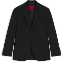 HUGO para homem. 50540159 Blazer Karl preto (98), Casual, Sapatos de Festa, Clássico, Poliéster