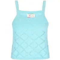 IZIA Top de malha turquesa
