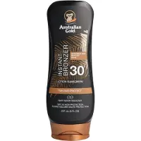 Australian Gold Instant Bronzer Lotion Sunscreen Tan and Protect 237 ml SPF30