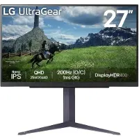 LG Monitor Gaming Ultragear 27gs85q-b 27´´ Qhd Ips Led 200hz