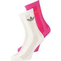 Adidas Meias Striped Crew Socks 2 Pairs mulheres - Branco - L