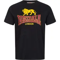 Lonsdale Camisa 'Taverham' amarelo / granadina / preto