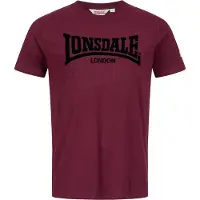 Lonsdale Camisa 'London' berinjela / preto