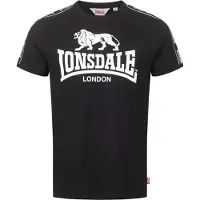 Lonsdale Camisa 'Stour' preto / branco