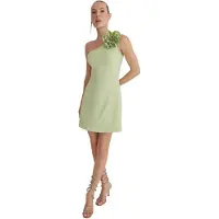 Trendyol Vestido de cocktail verde pastel