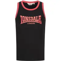 Lonsdale Camisa 'Knockan' vermelho / preto