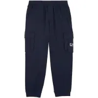 EA7 para menino. 7B000028_AF10380 Calças over fit azul-marinho (16años= 176cm), Casual, Algodão, moda infantil