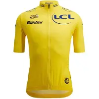 Santini Camisola De Ciclismo De Manga Curta Tour De France Yellow 2025