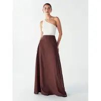 Willa Saia 'ISLA MAXI SKIRT' castanho