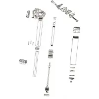 RockShox Tubo Superior 125 Mm Reverb Axs B1
