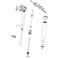 RockShox Tubo Superior 225 Mm Reverb Axs B1