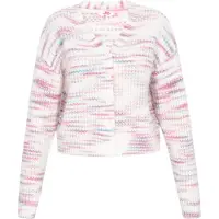 Mymo Casaco de malha azul / roxo / vermelho / branco