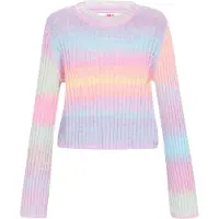 Mymo Pullover azul claro / roxo claro / cor-de-rosa
